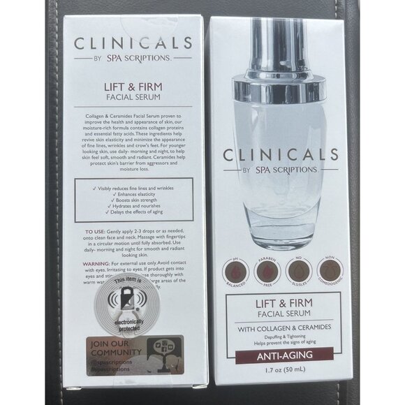 Clinicals By Spa Scriptions Facial Serum Lift & Firm Anti-Aging C318 - Picture 2 of 2